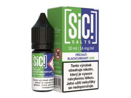 e-liquid Sic! Salts - Blackcurrant Lime (Černý rybíz, limetka) 10ml  Malinová limonáda