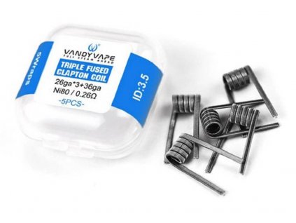 Vandy Vape MATO RDTA Tri Core Fused Clapton Ni80 předmotané spirálky 5ks