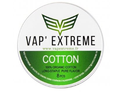 Vap Extreme Organic Cotton vata 8ks