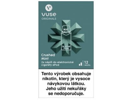 VUSE EPOD NÁPLŇ CRUSHED MINT 2ML 12MG 2KS