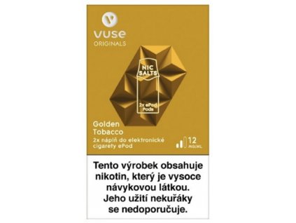 VYPE EPOD NÁPLŇ GOLDEN TOBACCO 2ML 12MG 2KS