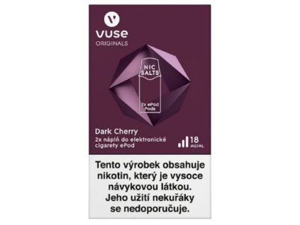 VUSE EPOD NÁPLŇ DARK CHERRY 2ML 18MG 2KS