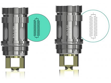 Eleaf ECL pro modely iJust / Mělo nerez 0,3 ohm a 0,18ohm