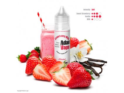 Příchuť Adams Vape Strawberry Milk SnV 12ml