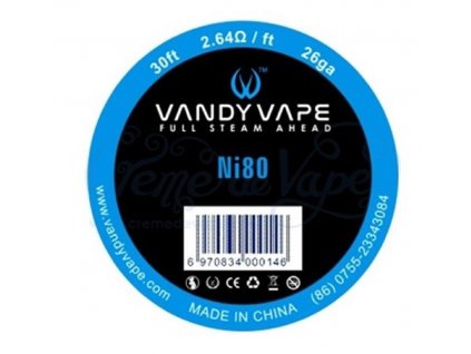 Vandy Vape Ni80 nichromový odporový drát 9m 26GA 0,4mm