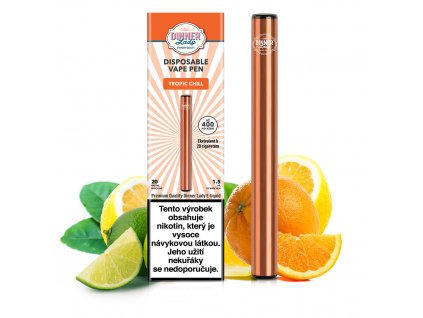 Dinner Lady Vape Pen jednorázová e-cigareta Tropic Chill 20mg/ml