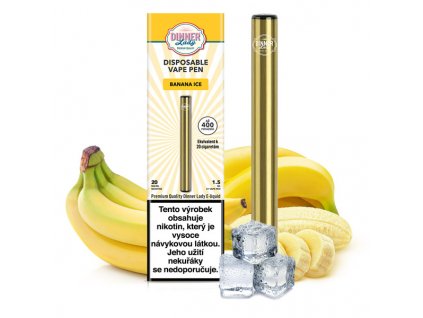 Dinner Lady Vape Pen jednorázová e-cigareta Banana Ice 20mg/ml