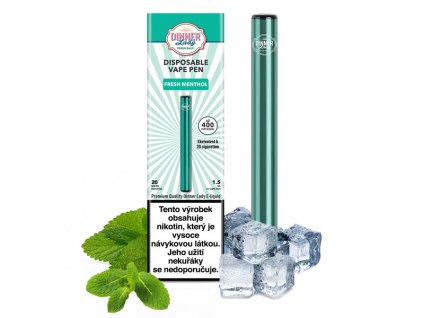 Dinner Lady Vape Pen jednorázová e-cigareta Fresh Menthol 20mg/ml