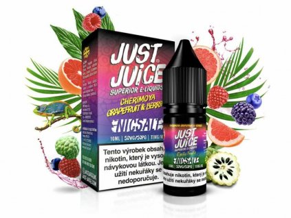 E liquid Just Juice Salt Cherimoya Grapefruit & Berries (Cherimoya, grapefruit a bobule) 10ml