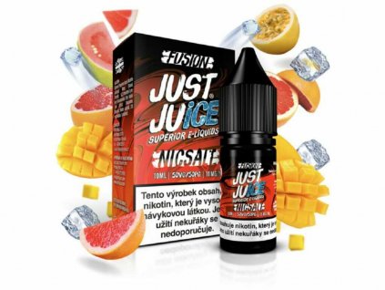 E liquid Just Juice Salt Fusion Mango & Blood Orange On Ice (Ledové mango & červený pomeranč) 10ml