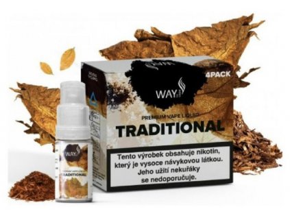 E liquid Way To Vape Traditional 4x10ml