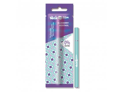 Nick One Slim elektronická cigareta Blueberry Menthol 0mg