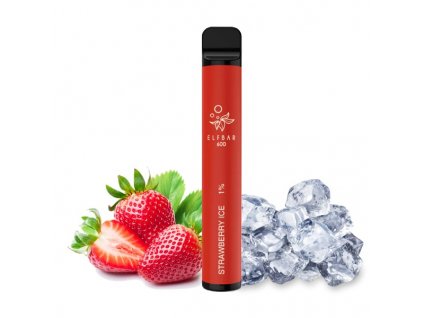 10MG - ELF BAR 600 jednorázová e-cigareta Strawberry Ice