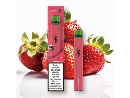 Jednorázová elektronická cigareta VENIX - STRAWBERRY-X