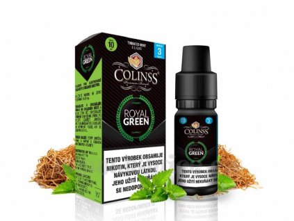 E liquid Colinss Royal Green (Tabák s mátou) 10ml