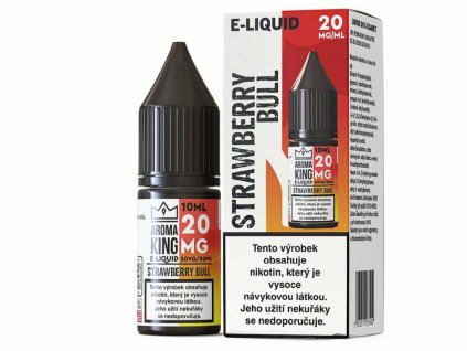 E liquid Aroma King Salt Strawberry Bull (Jahodový energy drink) 10ml 20mg