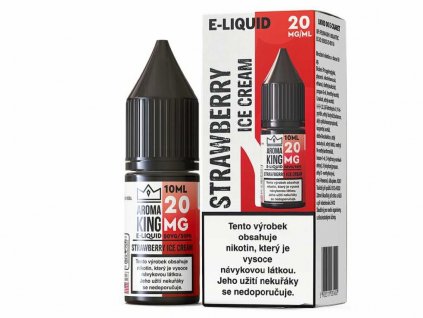 E liquid Aroma King Salt Strawberry Ice Cream (Jahodová zmrzlina) 10ml 20mg