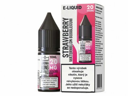 E liquid Aroma King Salt Strawberry Watermelon Bubblegum 10ml 20mg