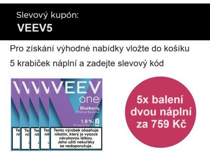 VEEV ONE náplň Blueberry 20mg - 2ks