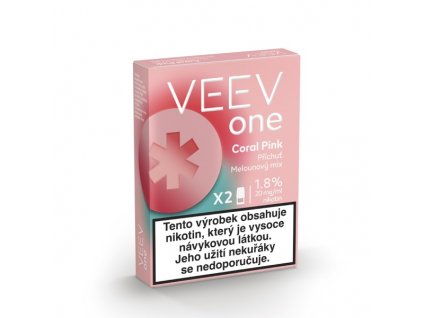 VEEV ONE náplň Coral Pink 20mg - 2ks