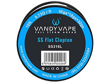 6263 1 vandy vape flat clapton ss316l drat 26ga 18ga 32ga 3m