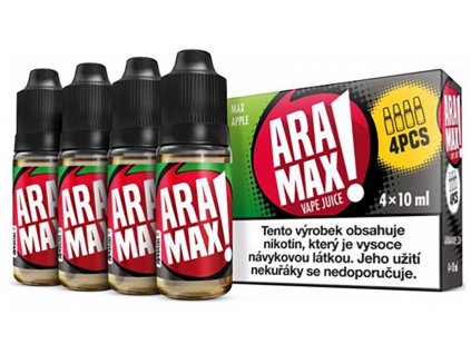 7853 1 e liquid aramax max apple 4x10ml 3mg nikotinu ml