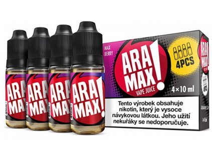 7856 1 e liquid aramax max berry 4x10ml 3mg nikotinu ml