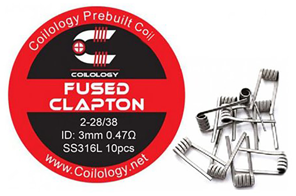 Předmotané spirálky Coilology Fused Clapton SS316L 0,47ohm - 10ks