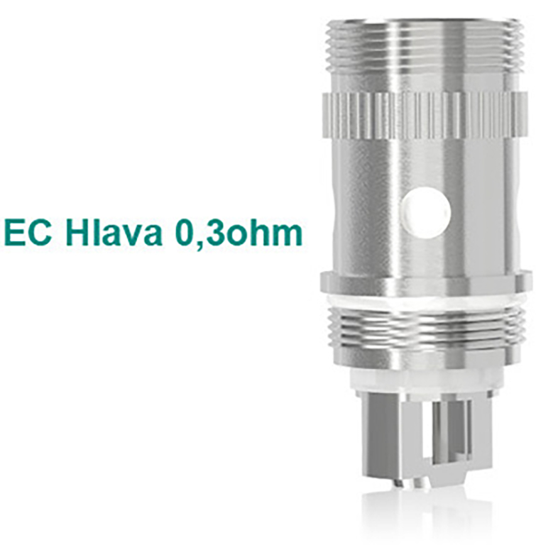 iSmoka-Eleaf ismoka Eleaf iJust 2 EC žhavící hlava s odporem 0,3 a 0,5 Ohm Odpor: 0,3 Ohm