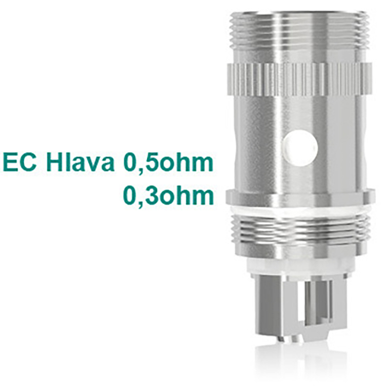 iSmoka-Eleaf ismoka Eleaf iJust 2 EC žhavící hlava s odporem 0,3 a 0,5 Ohm Odpor: 0,3 Ohm