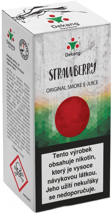 e-liquid Dekang Strawberry (Jahoda), 10ml Obsah nikotinu: 0 mg