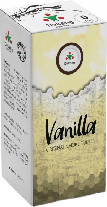 e-liquid Dekang Vanilla (Vanilka), 10ml Obsah nikotinu: 18 mg
