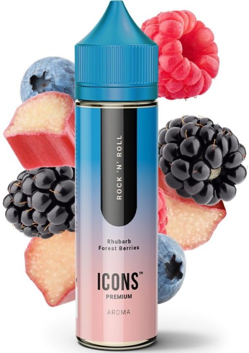 Příchuť Pro Vape Icons SaV: Rock'n'Roll (Lesní plody s rebarborou) 10ml