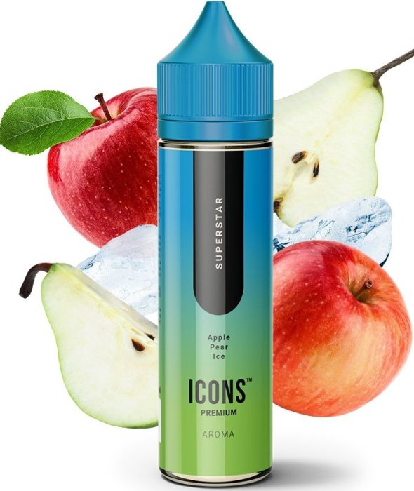Příchuť Pro Vape Icons SaV: Superstar (Ledové jablko a hruška) 10ml