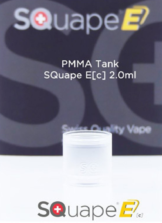 SQuape Ec PMMA náhradní sklo 22mm Objem: 2 ml