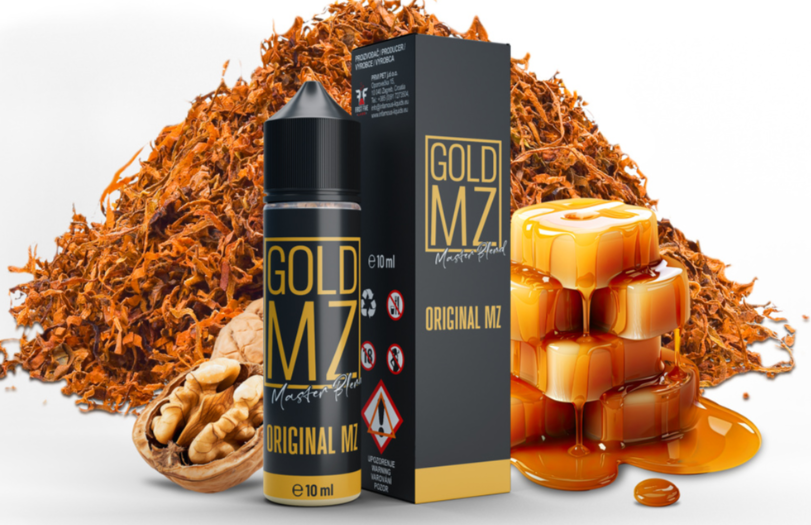Příchuť Infamous Originals S&V: Gold MZ Original MZ (Jemný karamelový tabák) 10ml