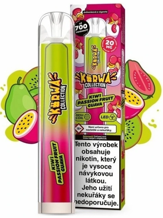 Kurwa Collection jednorázová ecigareta - 20mg - Kiwi Passion Fruit Guava