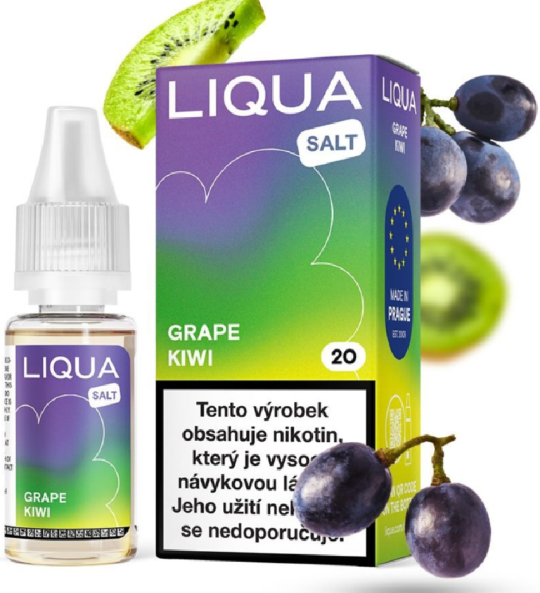 e-liquid LIQUA Salt Grape Kiwi (Hroznové víno a kiwi) 10ml Obsah nikotinu: 20mg