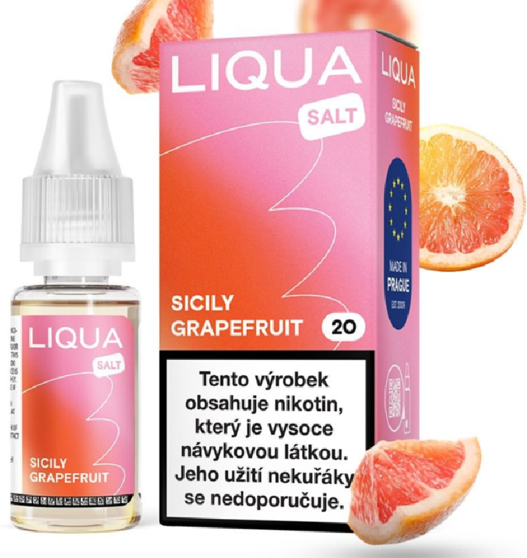 LIQUA Salt Sicily Grapefruit (Sicilský grapefruit) 10ml Obsah nikotinu: 10 mg