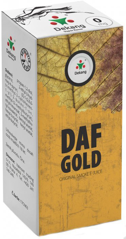 e-liquid Dekang DAF GOLD, 10ml Obsah nikotinu: 0 mg