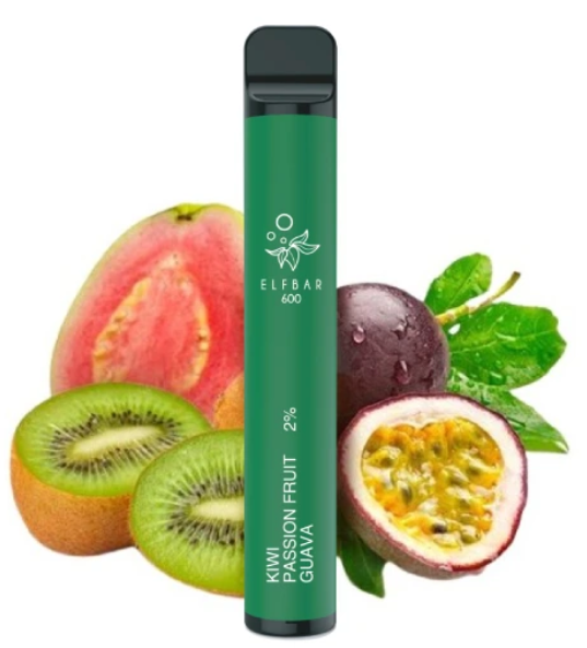 ELF BAR 600 jednorázová e-cigareta Kiwi Passion Fruit Guava