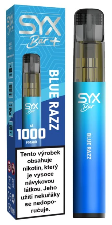 SYX BAR jednorázová e-cigareta BlueRazz