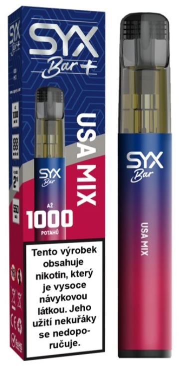 SYX BAR jednorázová e-cigareta USA Mix