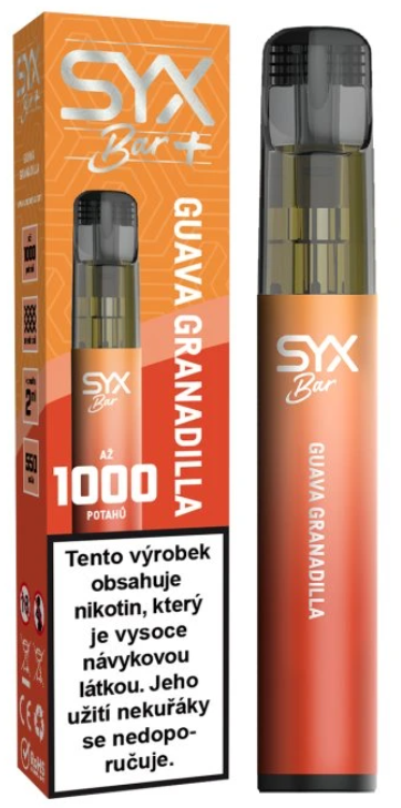 SYX BAR jednorázová e-cigareta Guava Granadilla