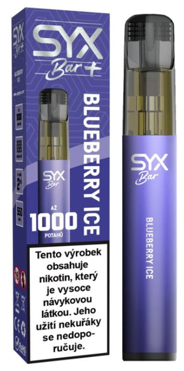 SYX BAR jednorázová e-cigareta Blueberry Ice