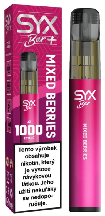 SYX BAR jednorázová e-cigareta Mixed Berries