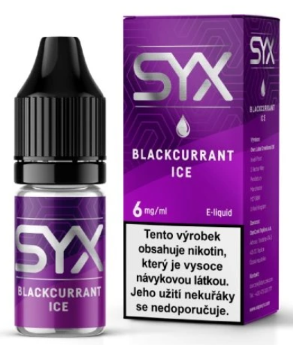 e-liquid SYX CLASSIC Blackcurrant Ice 10ml Obsah nikotinu: 12 mg Chladivý černý rybíz