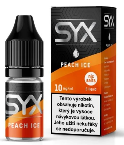 e-liquid SYX NS Peach Ice 10ml Obsah nikotinu: 20 mg Chladivá broskev
