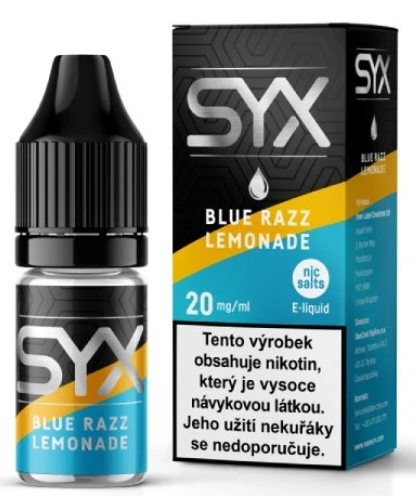 e-liquid SYX NS BlueRazz Lemonade 10ml Obsah nikotinu: 10 mg Malinová limonáda