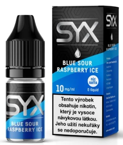 e-liquid SYX NS Blue Sour Raspberry Ice 10ml Obsah nikotinu: 20 mg Chladivá modrá malina